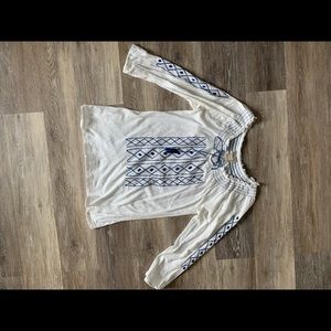 Lucky brand patterned blouse